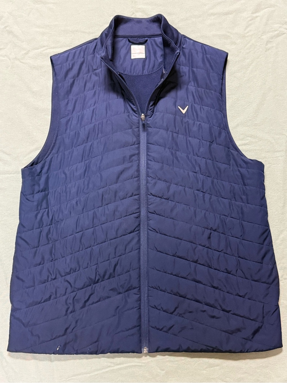 Callaway Golf Men’s Navy Quilted Full Zip Performance Vest Large